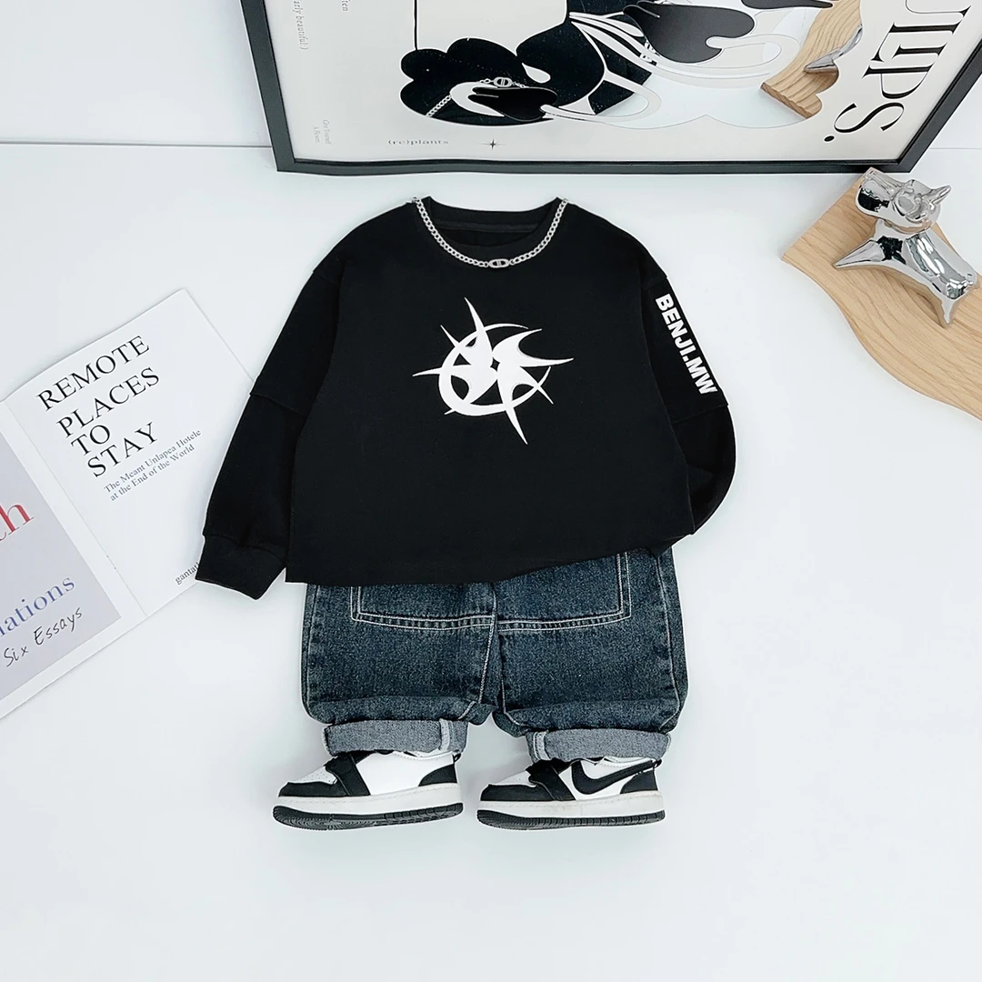 男童长袖T恤2025新款秋装儿童秋冬打底衫 BDQ26029 悠悠童话童装