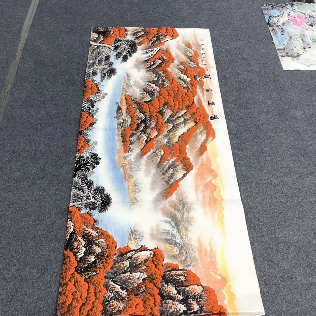 国画国画作品老师手绘
