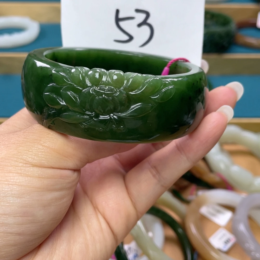 未镶嵌手镯和田玉圈口60