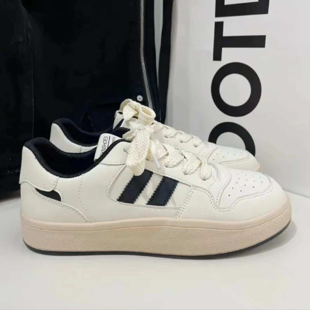 6303 米黑 休闲韩版百搭时尚德训鞋港风复古小白鞋ins潮流板鞋