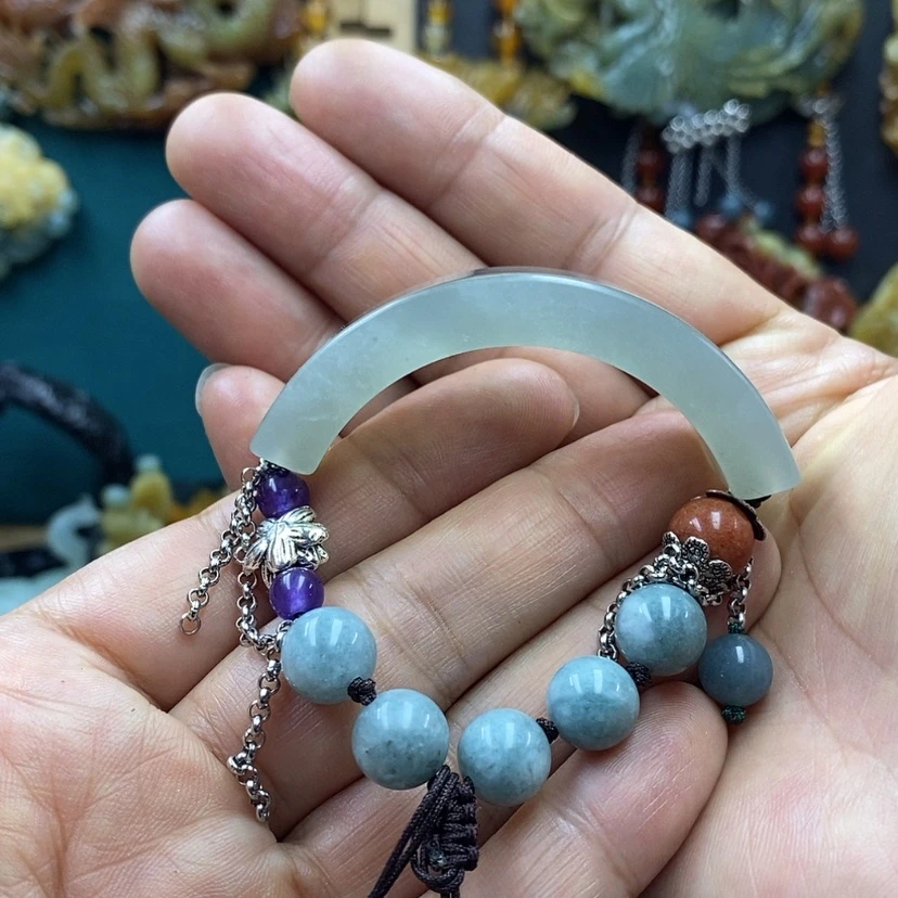 【闪购商品】蛇纹石玉未镶嵌手牌