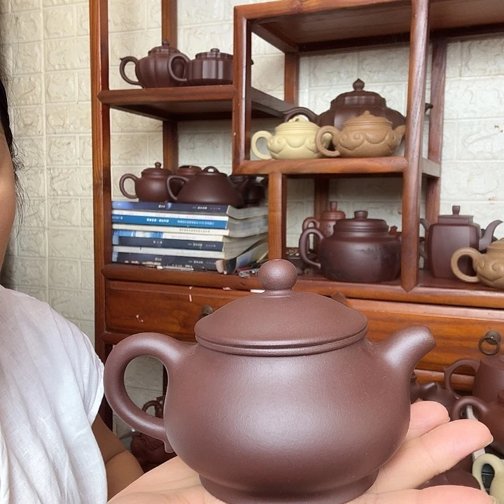 茶壶紫砂潘壶240cc半手工