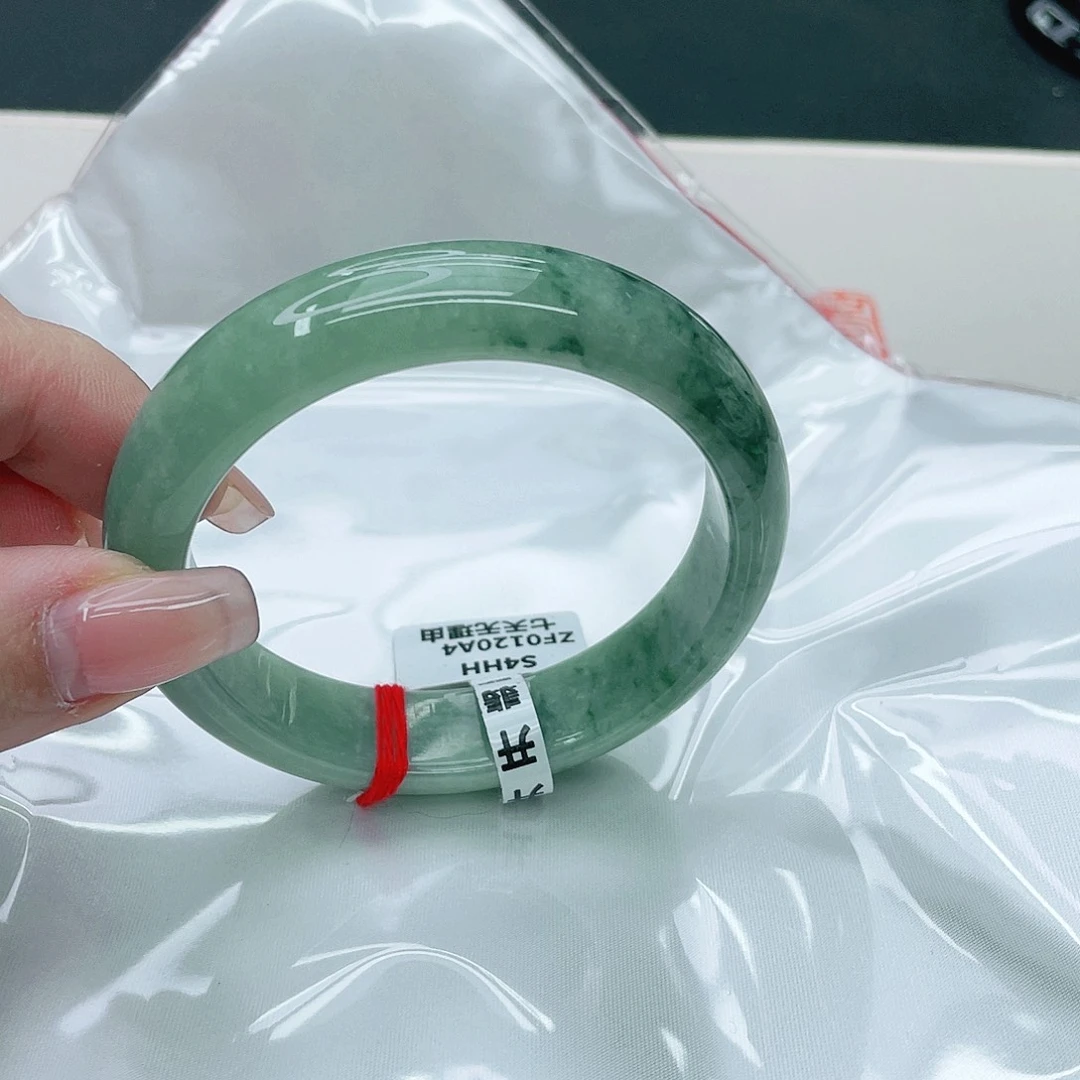 翡翠手镯未镶嵌正56.8