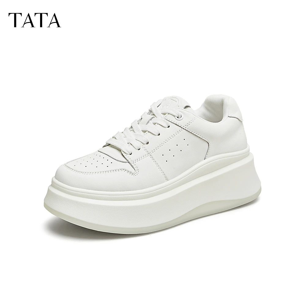 TATA/他她2025春女时尚休闲板鞋新款GCD07AM5