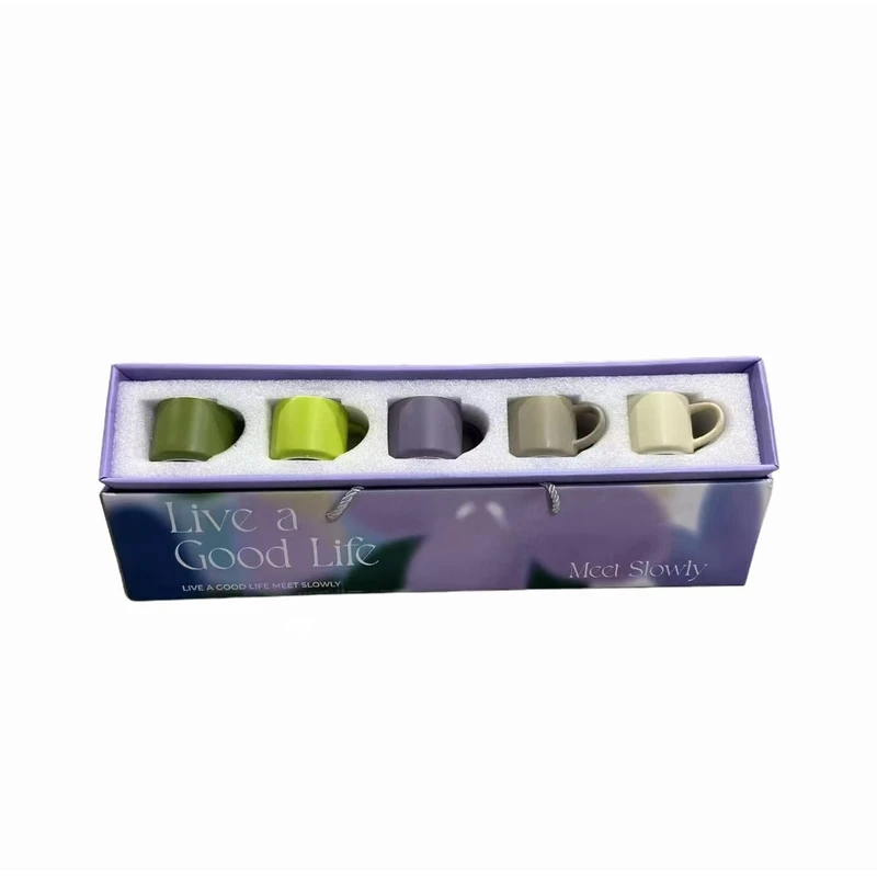 长条咖啡简约咖啡杯陶瓷杯高端手提礼盒水杯伴手礼马克杯网红轻奢