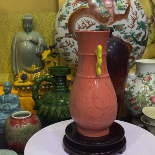 五孔罐红汝玛瑙釉瓷器