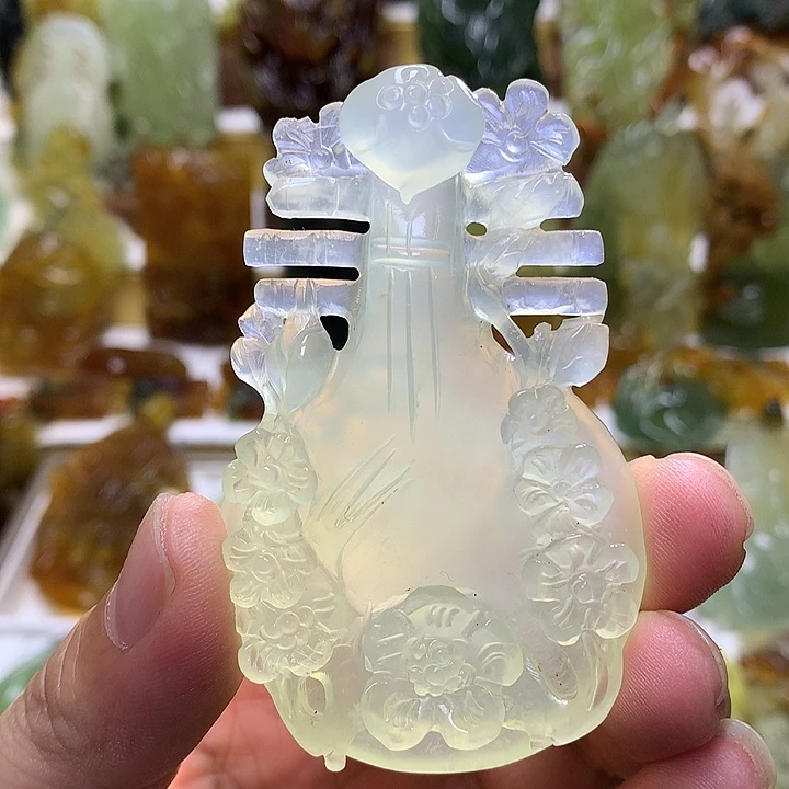 蛇纹石玉未镶嵌珠宝半成品