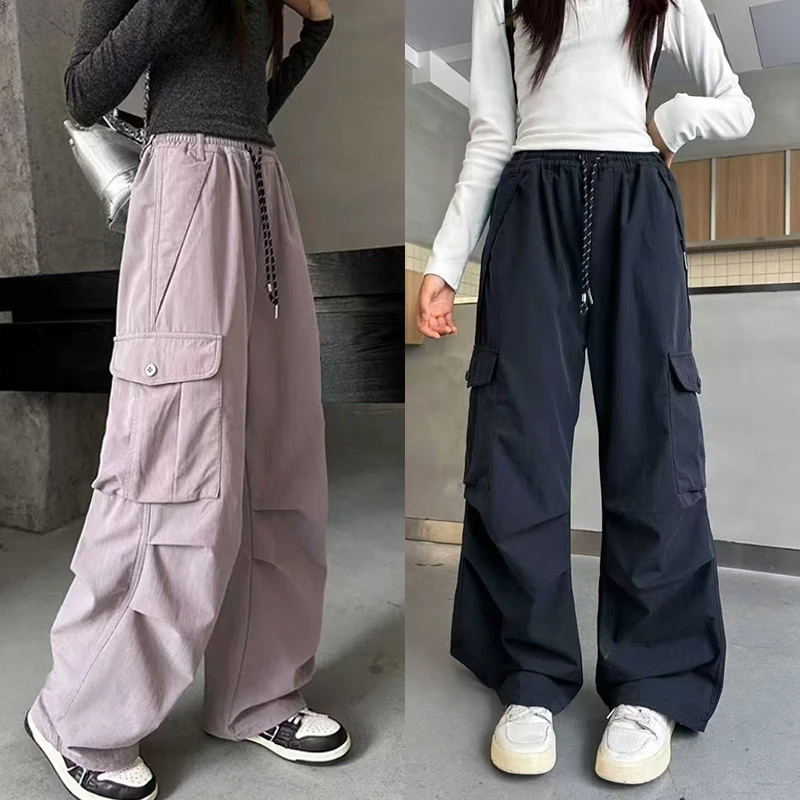 秋季女童百搭洋气工装裤2025洋气宽松韩版儿童休闲裤中大童长裤潮