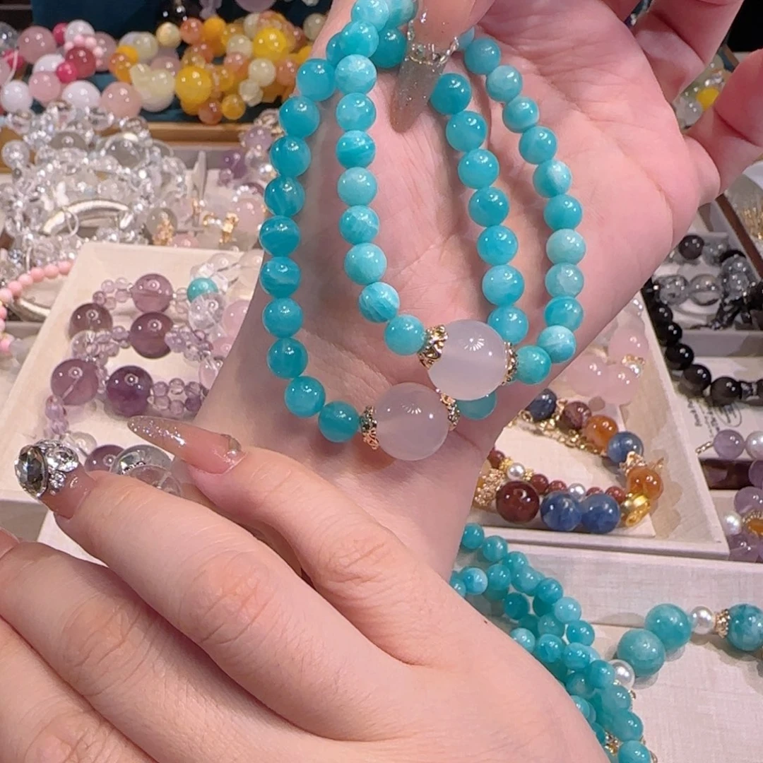 黄晶手镯未镶嵌多样性发一