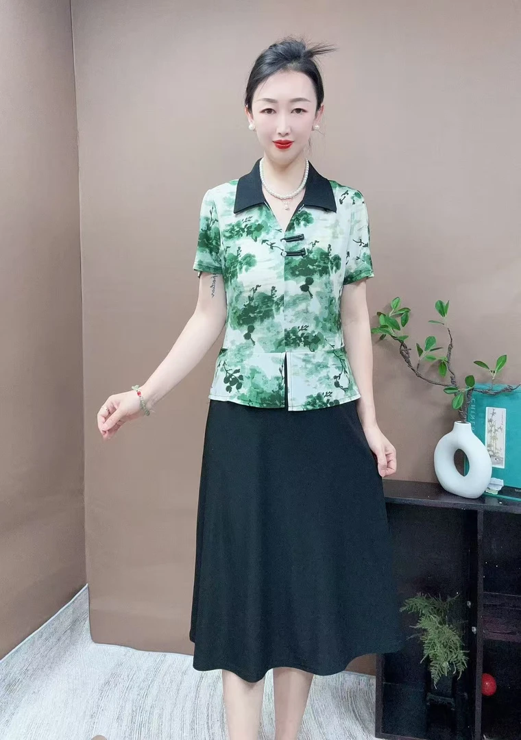 2025新款假两件连衣裙