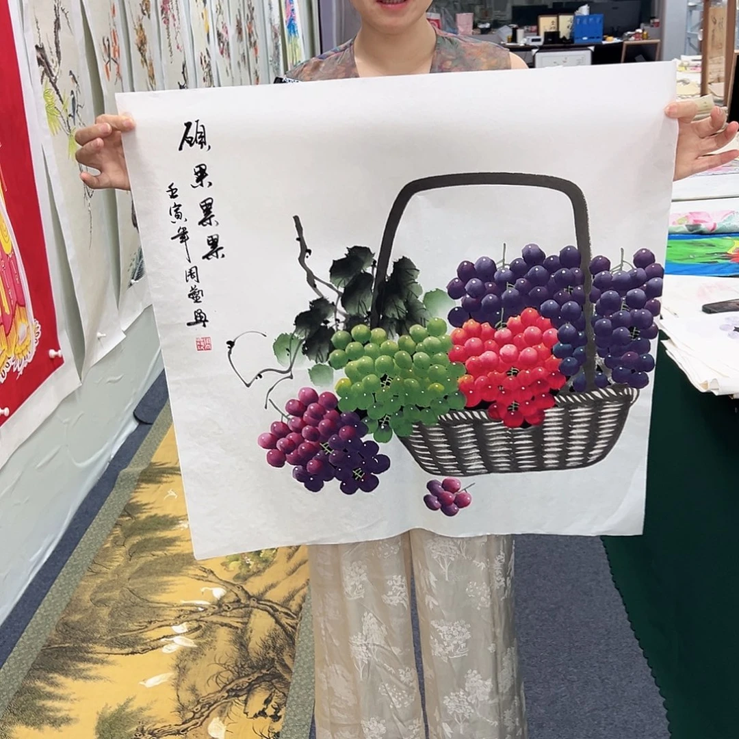 国画宣纸国画纯手绘作品