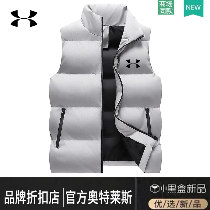 奥莱撤柜秋冬季情侣款时尚宽松加厚棉马甲防风立领保暖坎肩外套