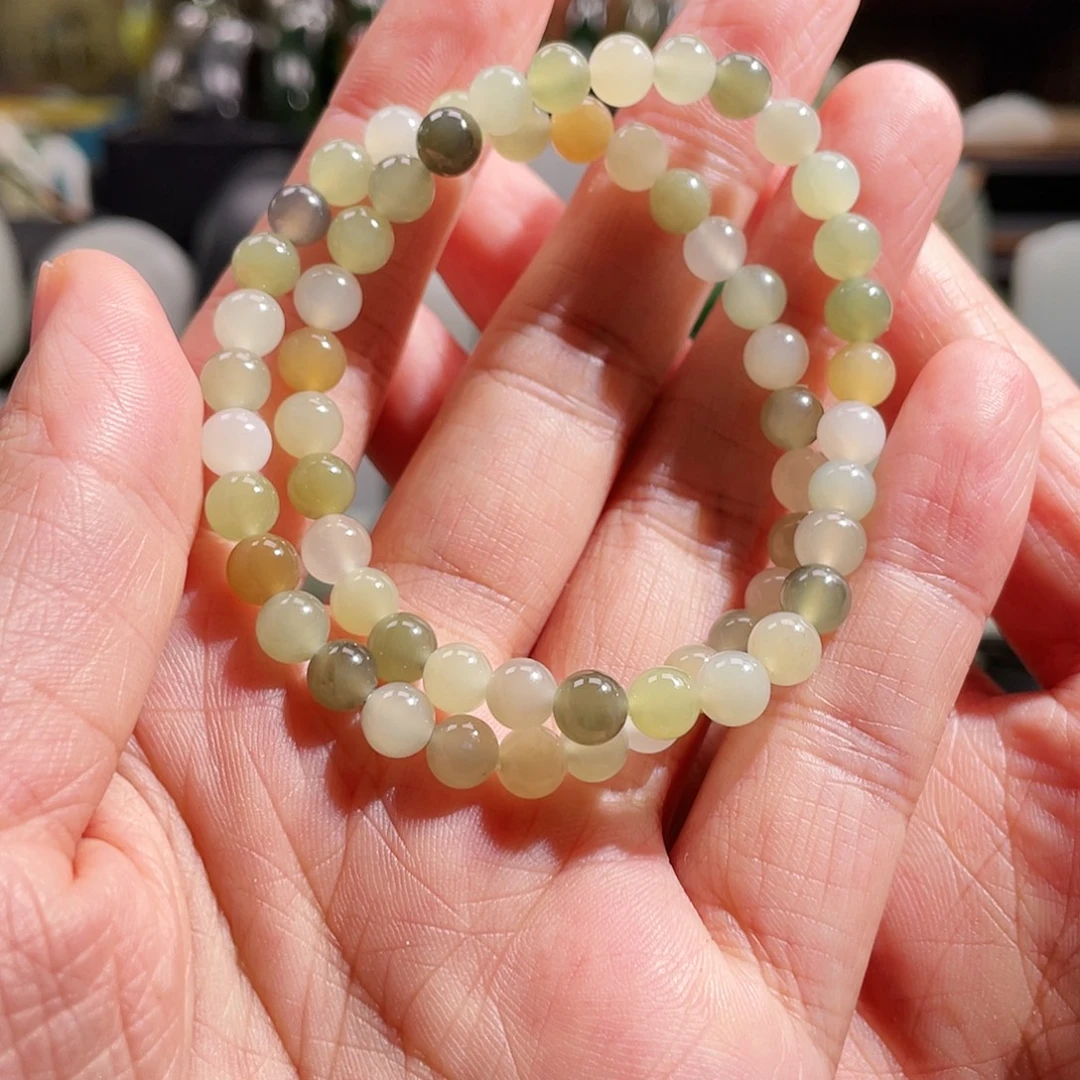 和田玉未镶嵌手链