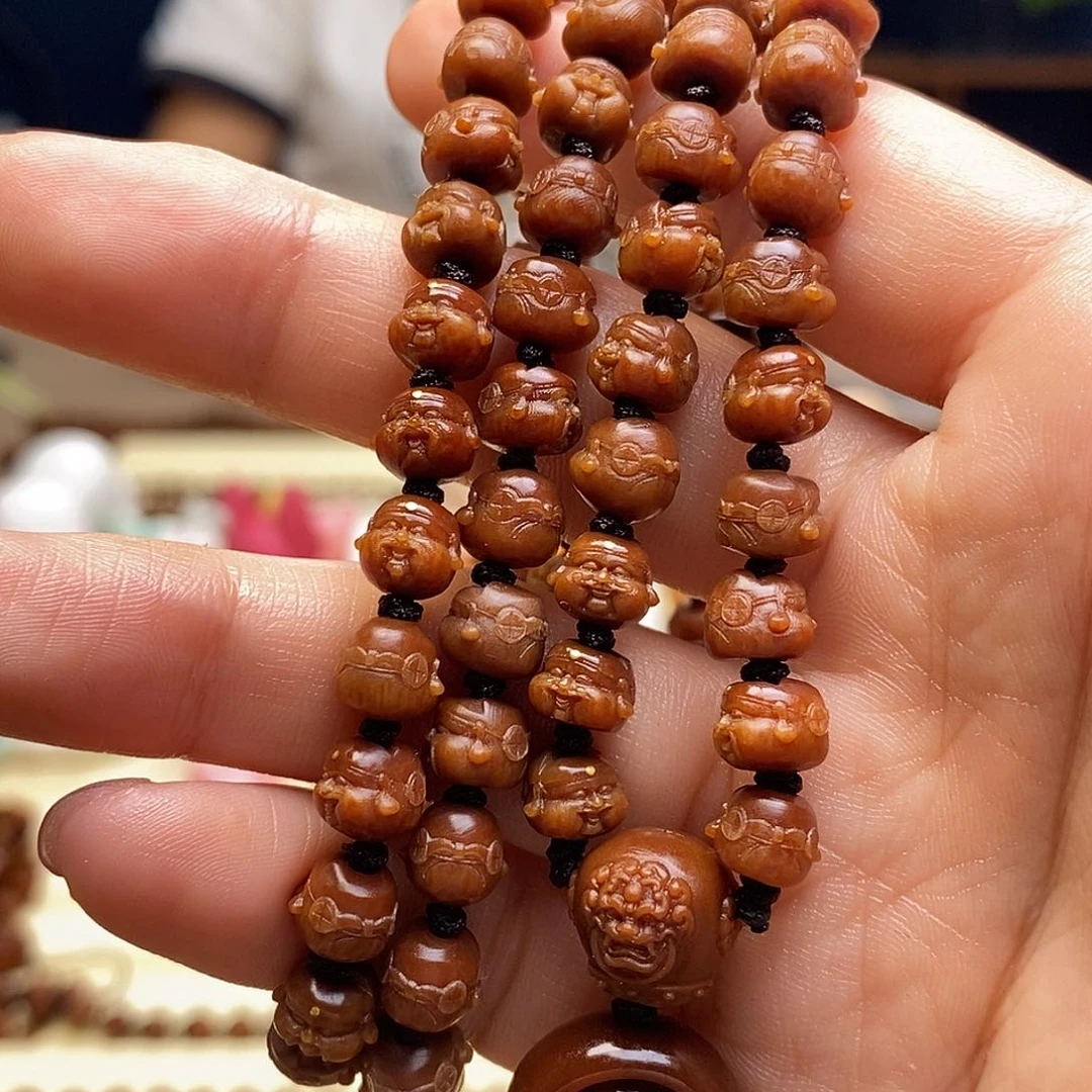手串橄榄核0.8财神