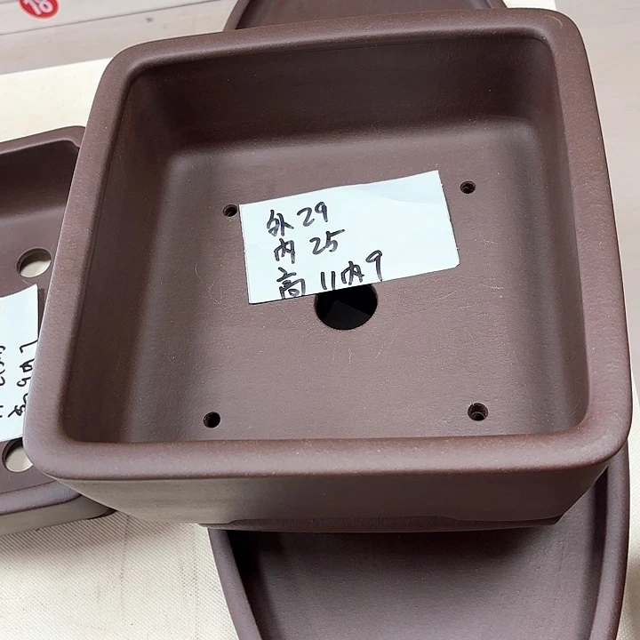 紫砂花盆正**入直口四方