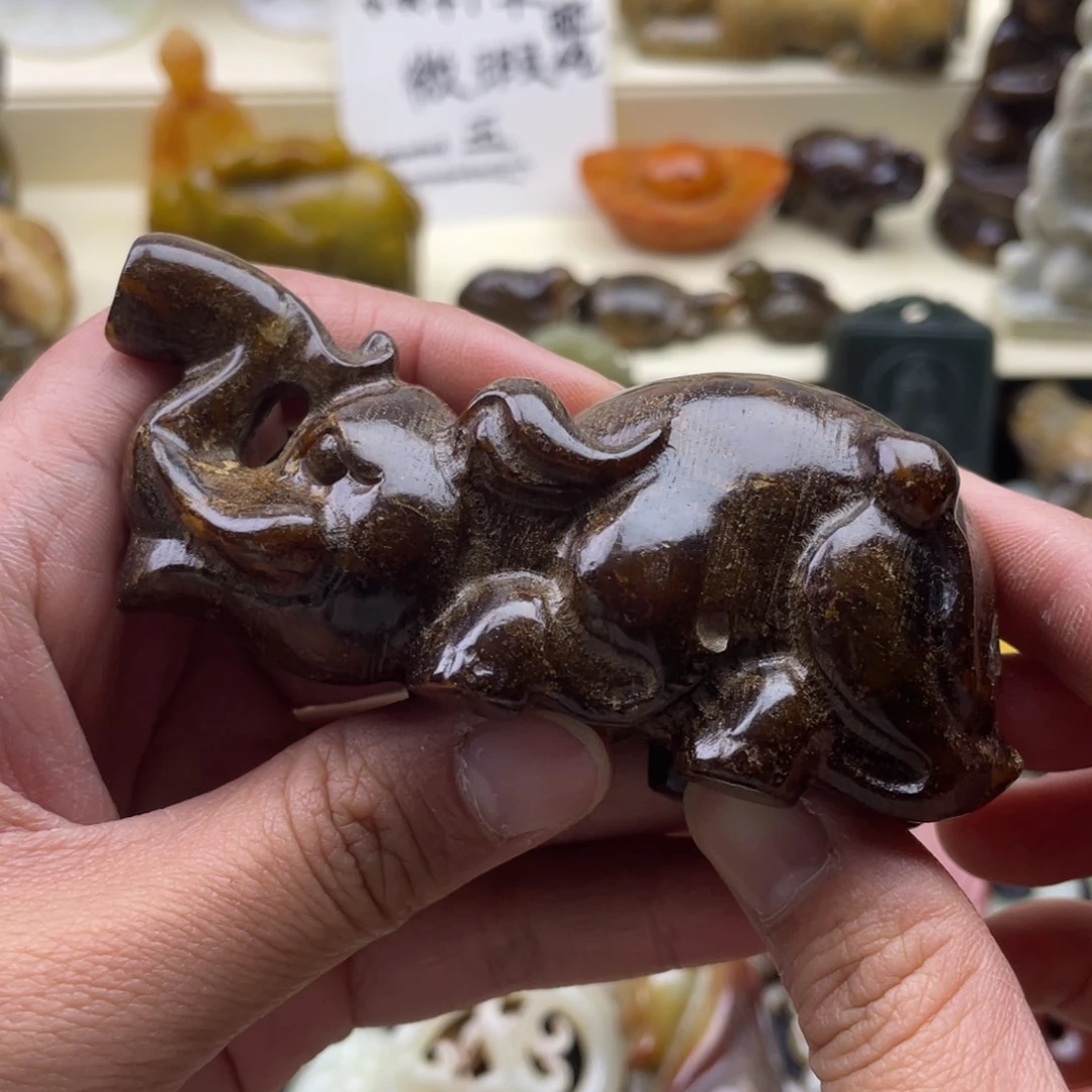 未镶嵌蛇纹石玉颈饰195