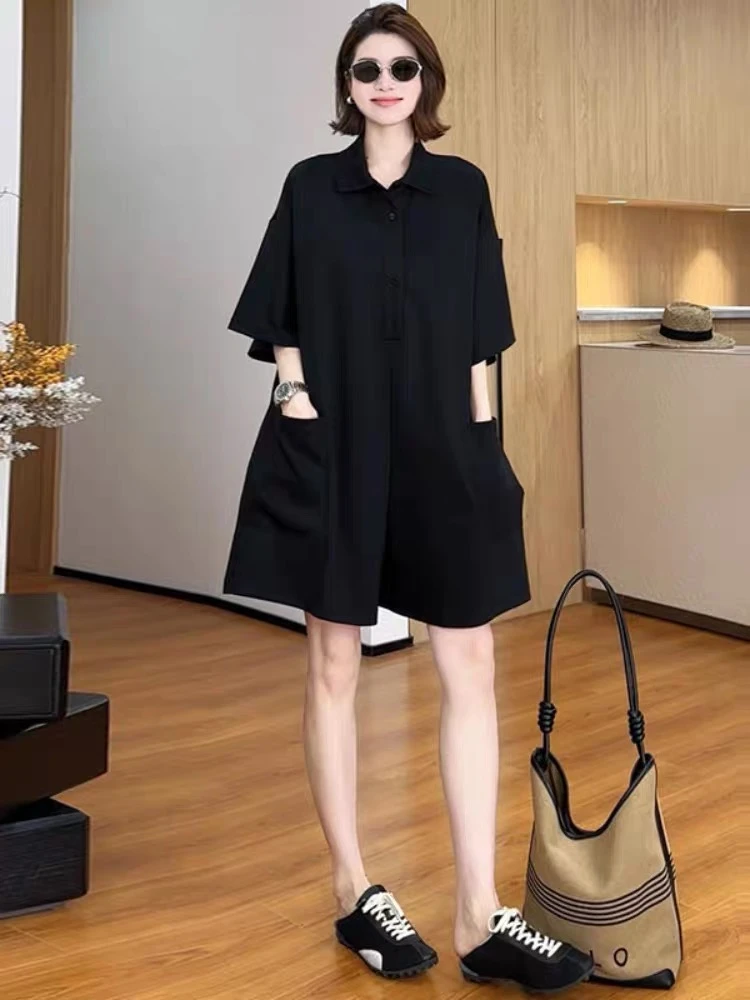 2025新款【旷野】休闲款纯色显瘦POLO云朵连体裤 2507C3836