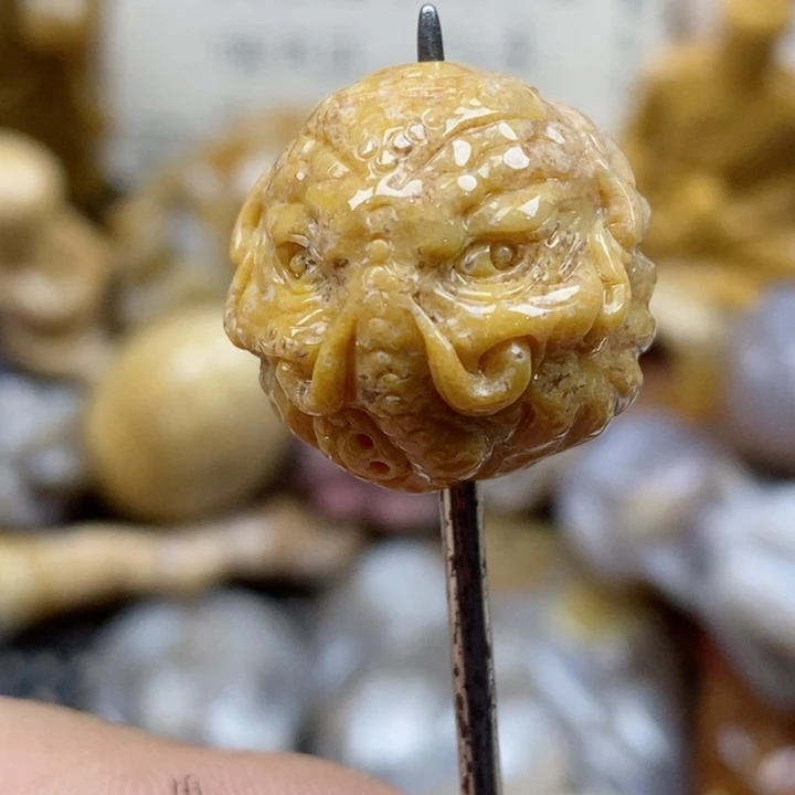 颈饰未镶嵌硅化珊瑚（珊瑚玉）