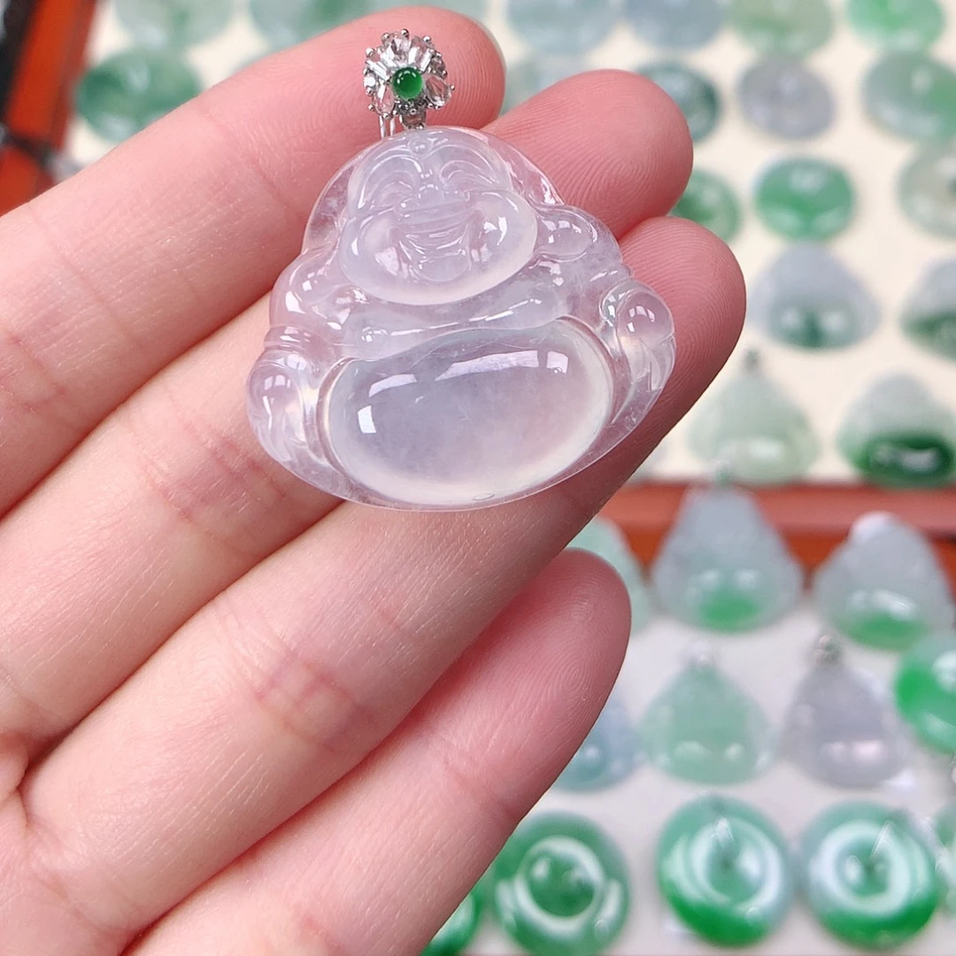 翡翠未镶嵌颈饰吊坠