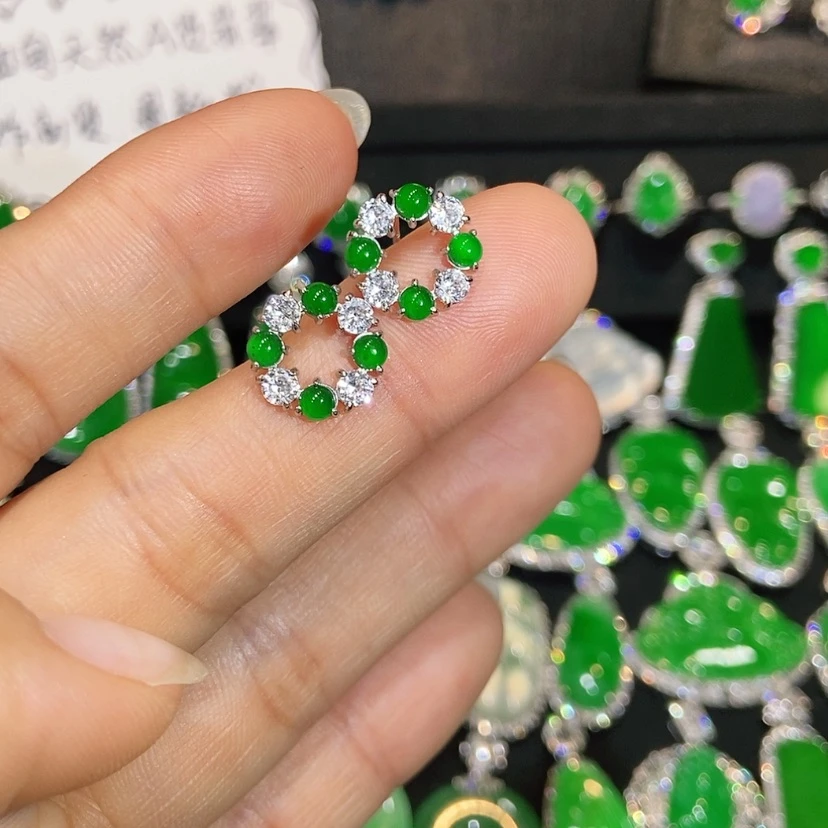 【闪购商品】翡翠未镶嵌耳饰天然翡翠