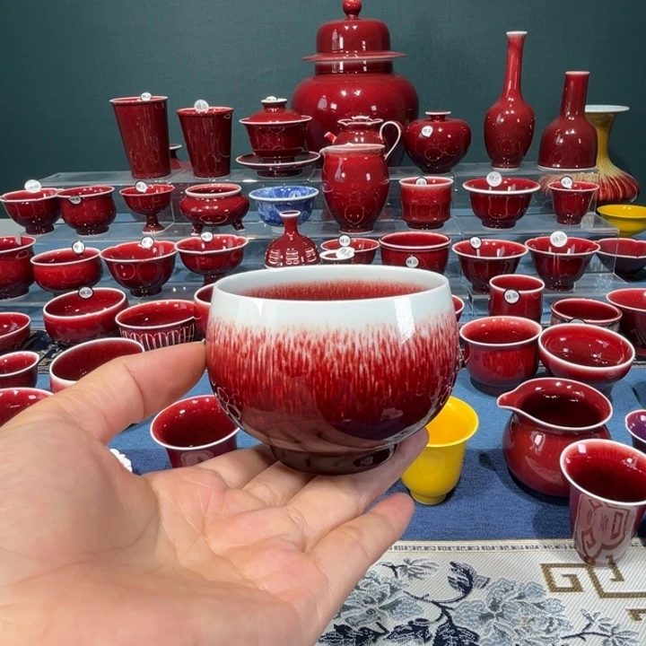 景德镇浅行窑柴窑大罗汉杯
