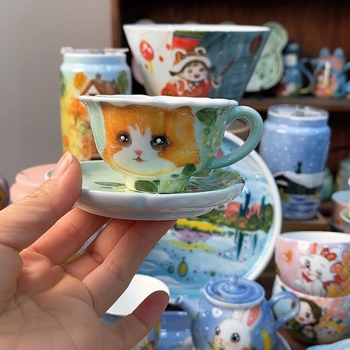 陶景德镇釉下手绘陶瓷