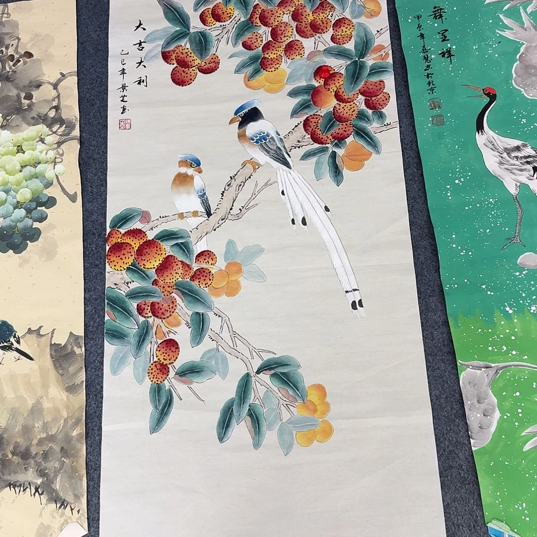 国画三尺尺寸50X100纯手绘作品