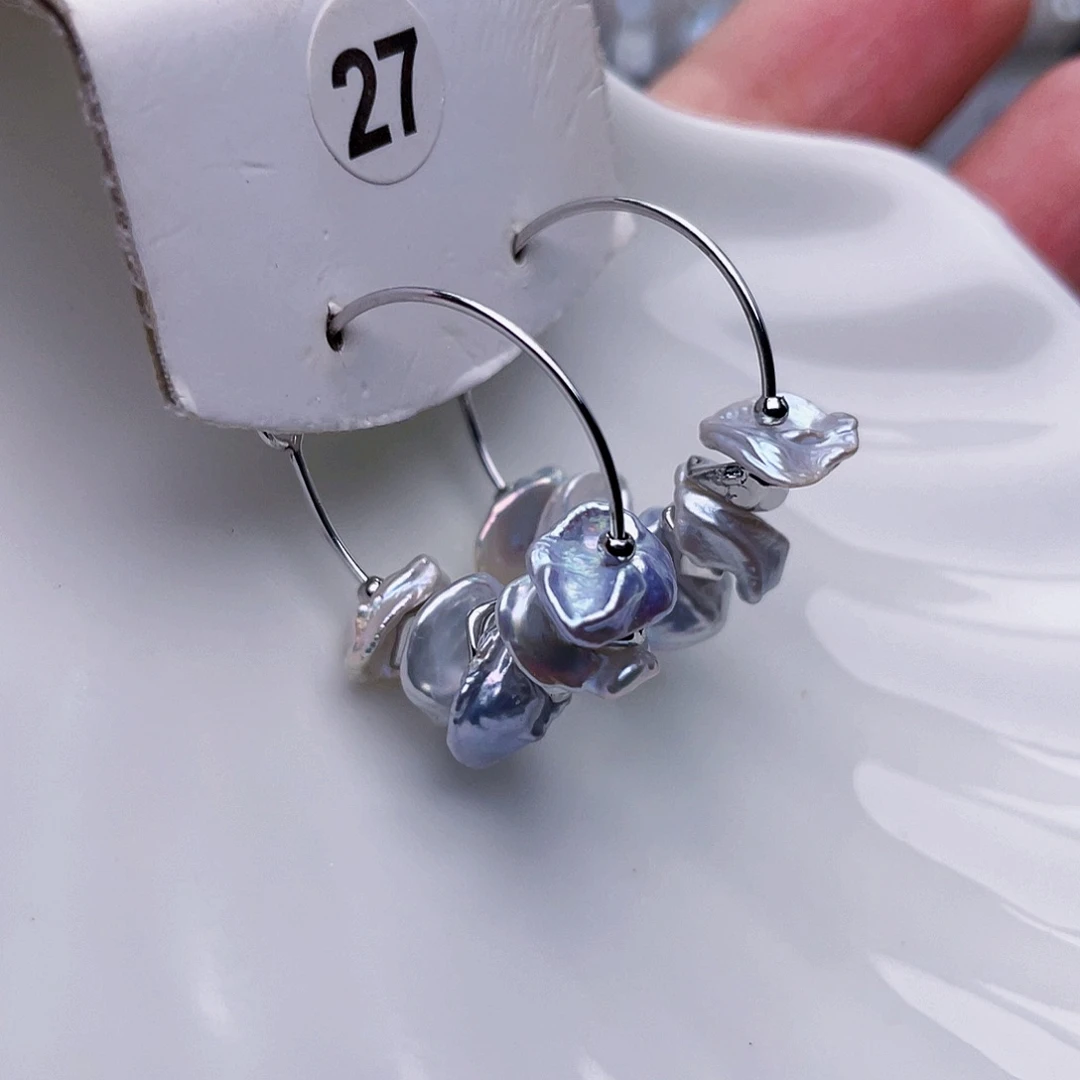 未镶嵌淡水珍珠耳饰