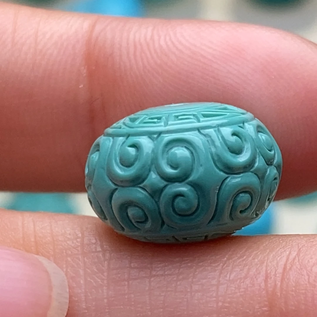 绿松石未镶嵌绿松石13.8mm