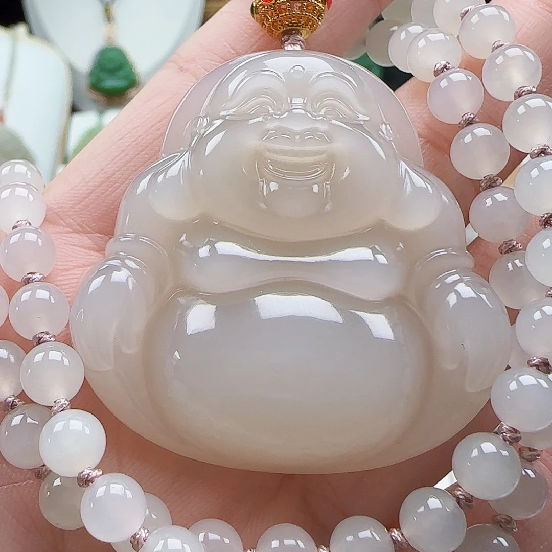 吊坠(赠链)足金镶嵌和田玉