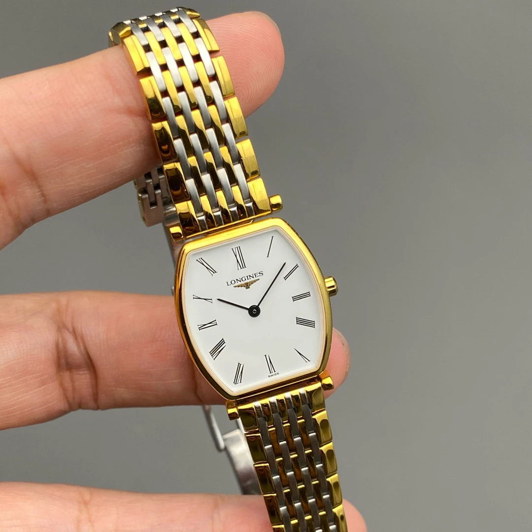 95新 Longines/浪琴 浪琴/Longines 优雅石英PVD涂层 22.2×24.50