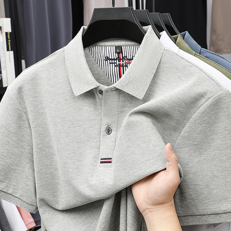 【A编码】新品百搭商务休闲男士短袖体恤衫