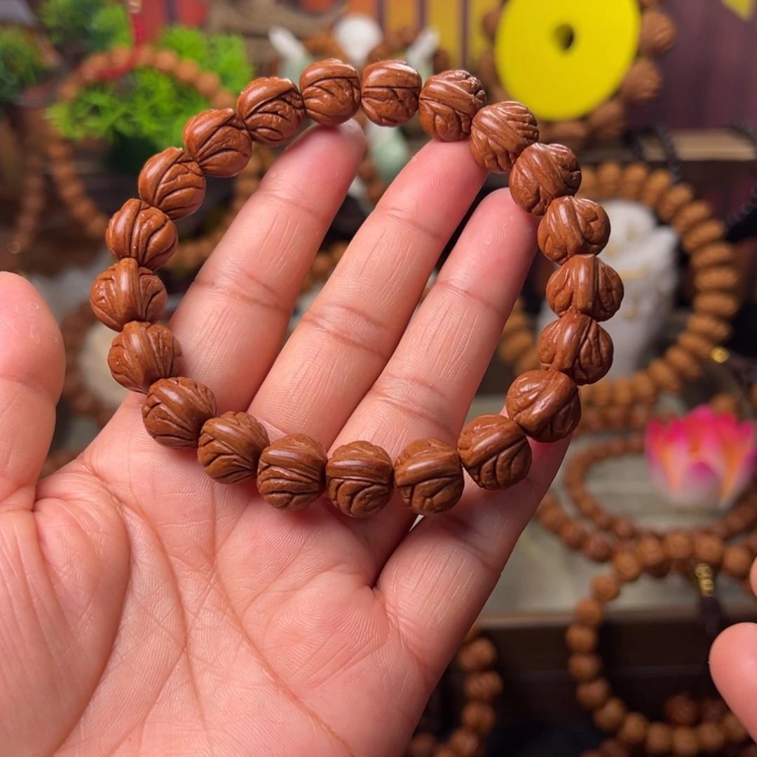 桃核手串玉龙脊手串13