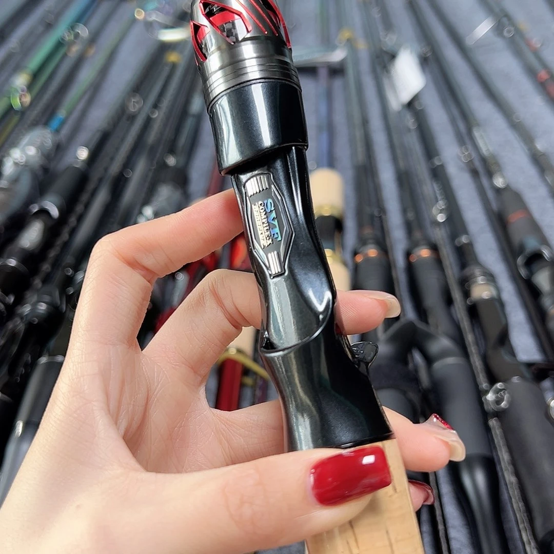 3.8m碳素可*抢柄路亚杆