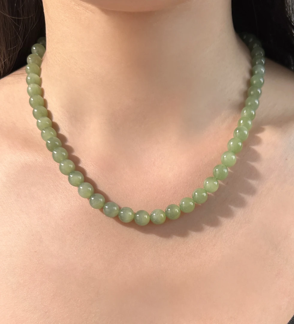 H256 天然和田玉项链 多样性发其一