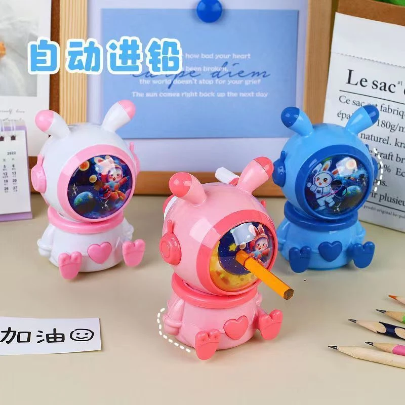 小学生适用自动削笔卷笔器儿童用手摇可爱造型结实耐造可长期使用