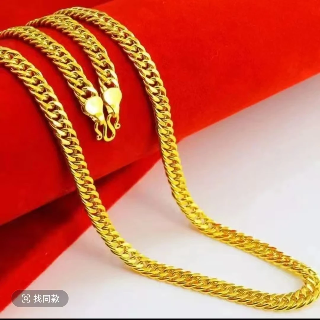 合金项链 合金项链2025（古巴项链）新款男士 时尚大气  百搭编织款