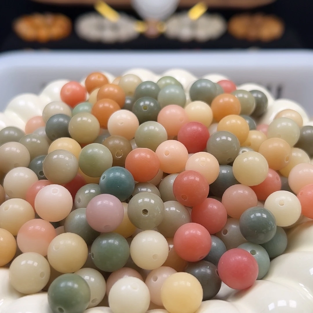 手串菩提根/象牙果卡12马卡龙圆500颗