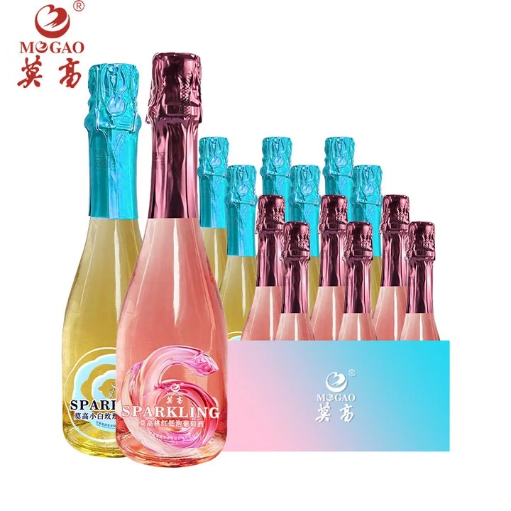 MOGAO/莫高小白玫瑰桃红起泡葡萄酒气泡两只装奖品