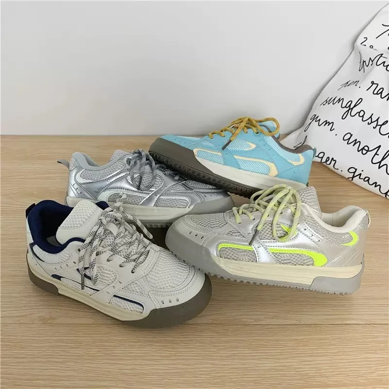 2025春夏款厚底板鞋女学生百搭帆布鞋小众港风透气德训鞋