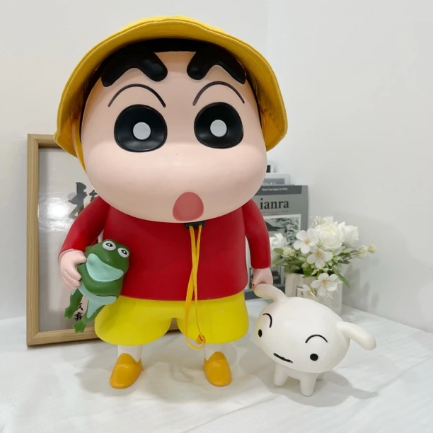 大号青蛙蜡笔小新摆件可爱手办系列礼物客厅玄关装饰品摆件