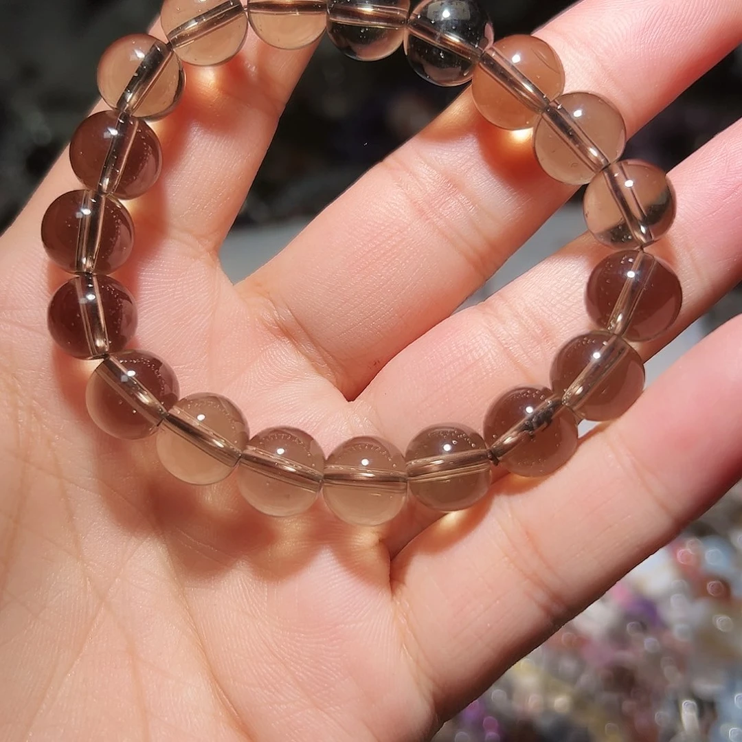 水晶手链未镶嵌奥地利茶水晶