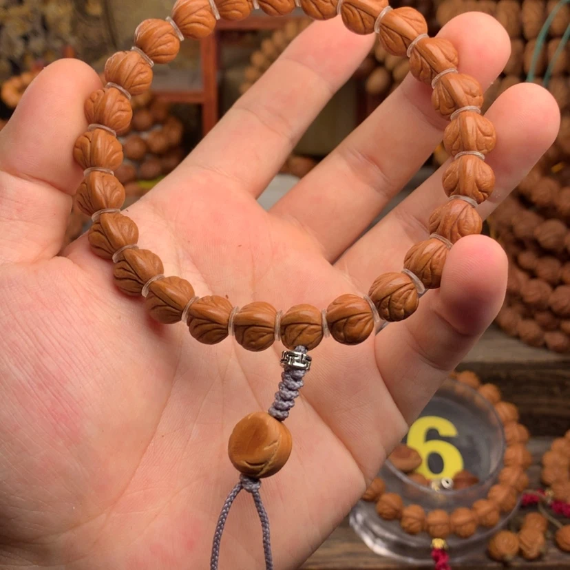 【闪购商品】桃核手串12小龙纹 龙纹桃核