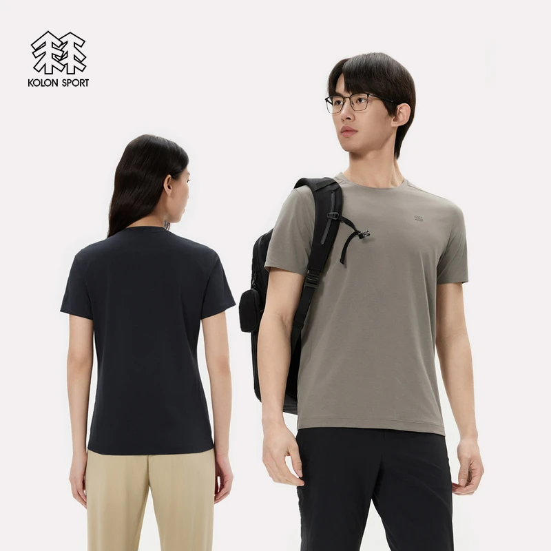 KOLON SPORT可隆男女SECO短袖夏吸湿速干T恤防晒UPF50+抗菌上衣