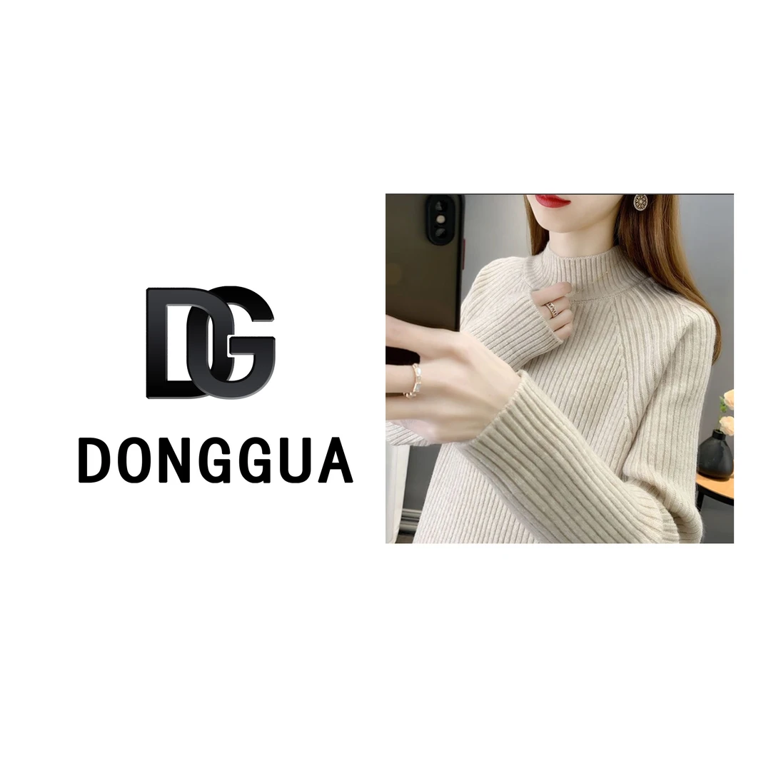 【DONGGUA】慵懒风内搭打底衫上衣秋冬款纯色显瘦打底长袖5061