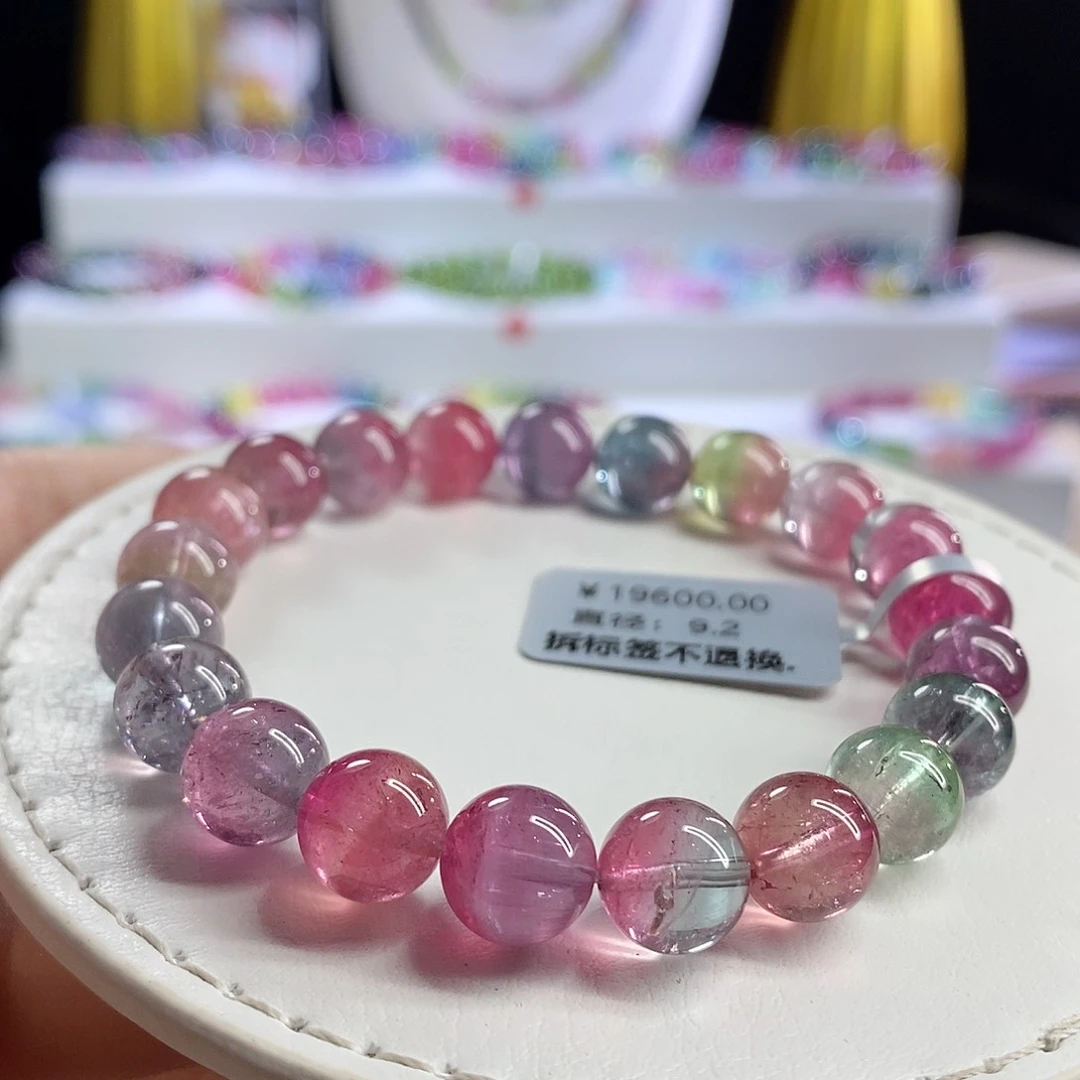 未镶嵌手链碧玺西瓜