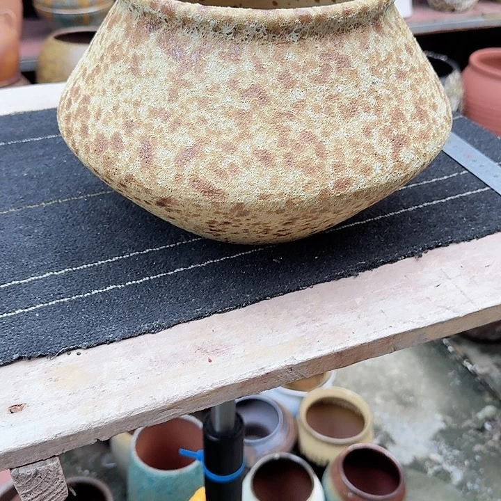 紫砂花盆高度19口径18
