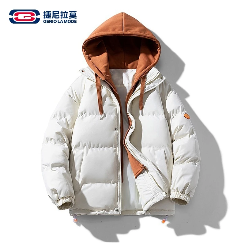 【敖瑞鹏代言】捷尼拉莫棉服连帽棉衣冬季加厚棉袄潮牌外套