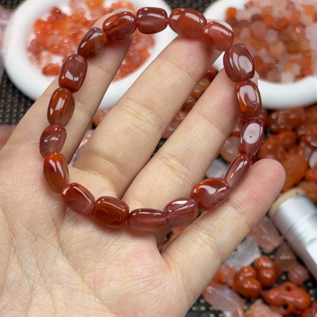 南红玛瑙未镶嵌配饰随行单圈