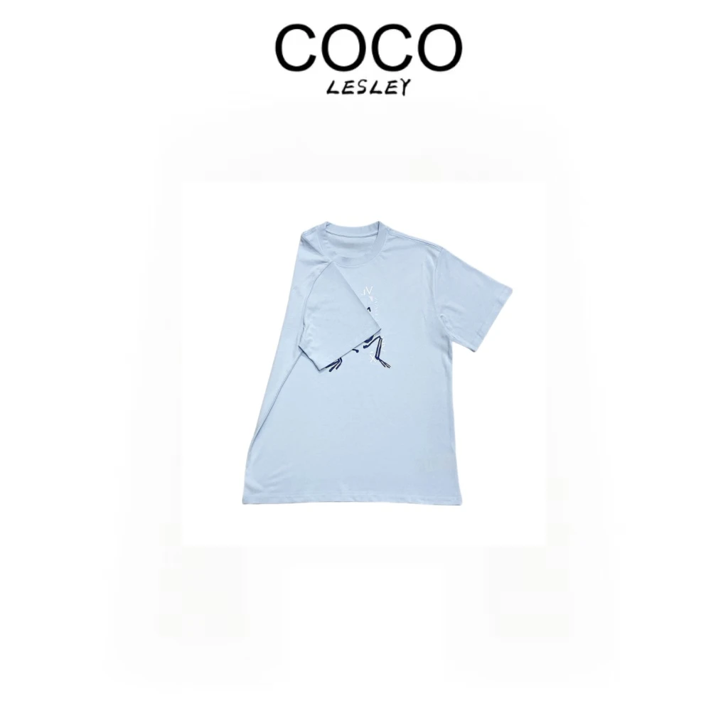 COCO LESLEY运动休闲春夏经典印花圆领潮服T恤22572